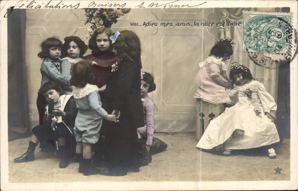 Glückwünsche Küsschen — VIII. Lebewohl, meine Freunde, die Hochzeit ist vorbei — L. M. Nimmer - Vorderseite