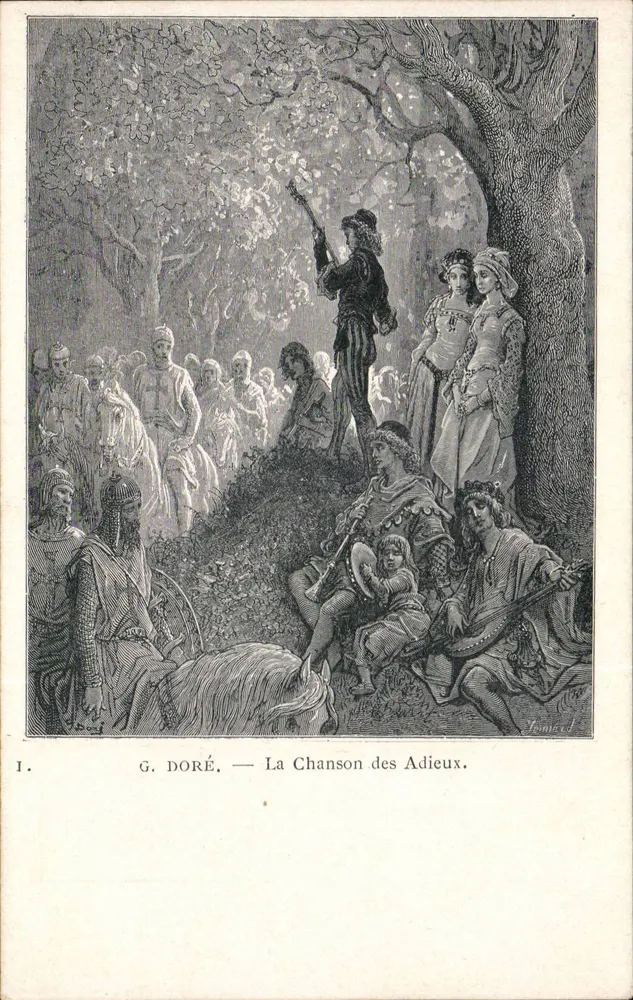 Das Lied der Abschiede — G. Doré — Illustration des Liedes der Abschiede - Vorderseite
