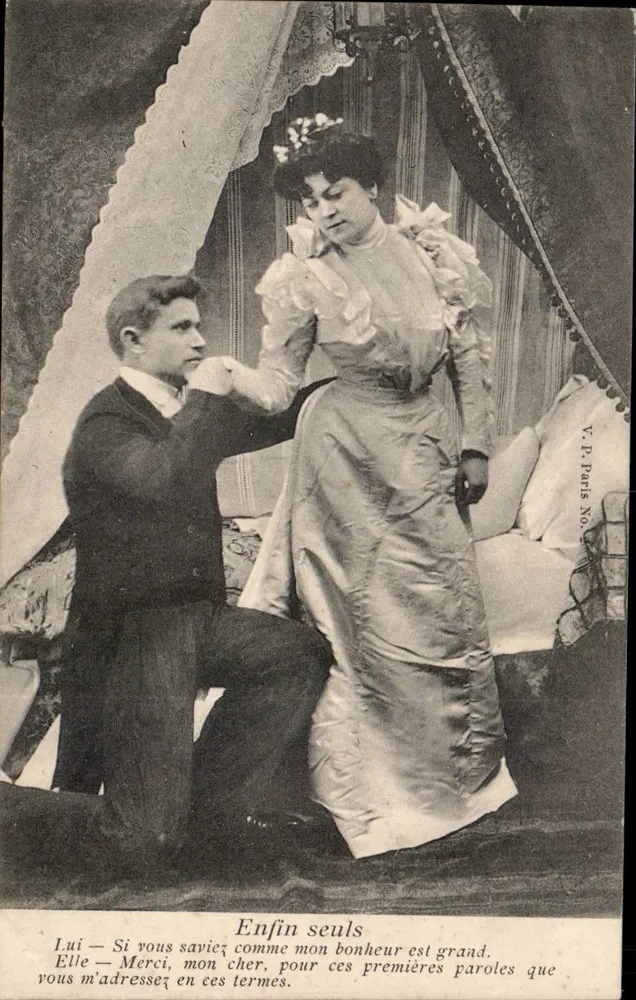 Endlich allein — Heiratsantragsszene — Y.P. Paris Nr. 129 - Vorderseite