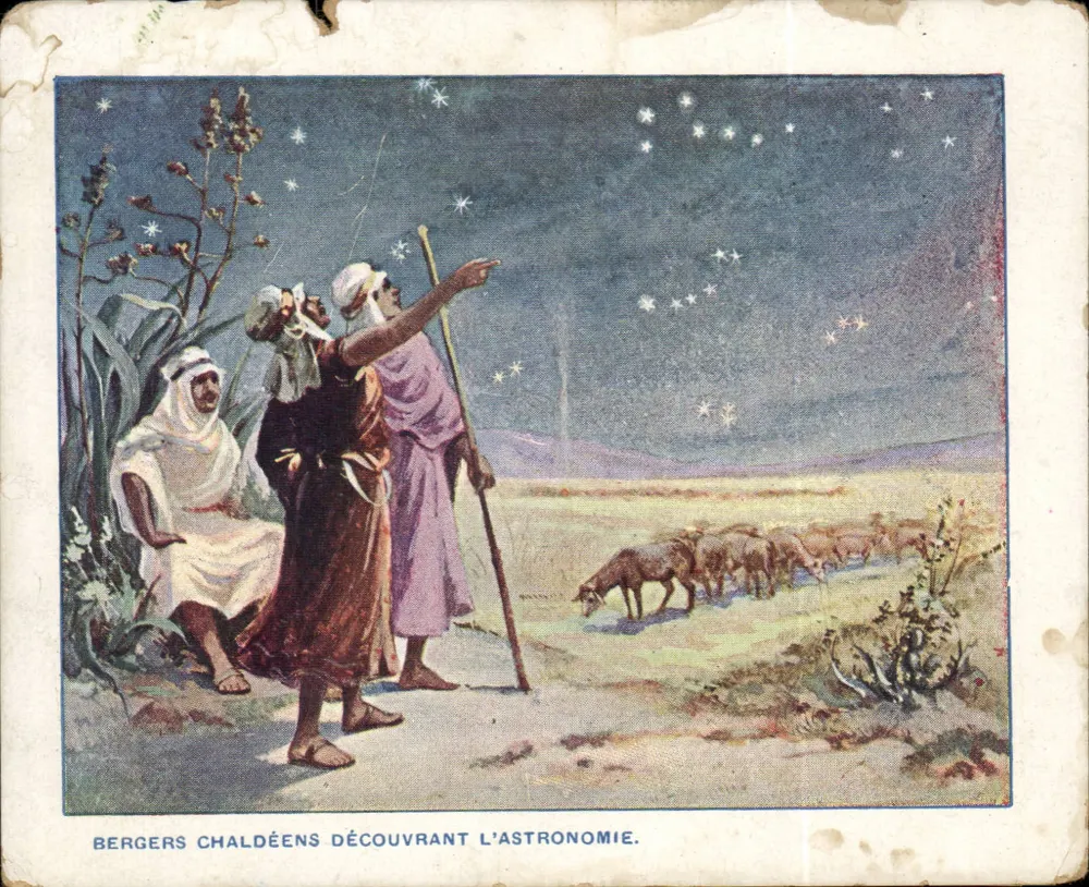 Chaldäische Schäfer entdecken die Astronomie — Ausgabe C. Beriot, Lille - Vorderseite