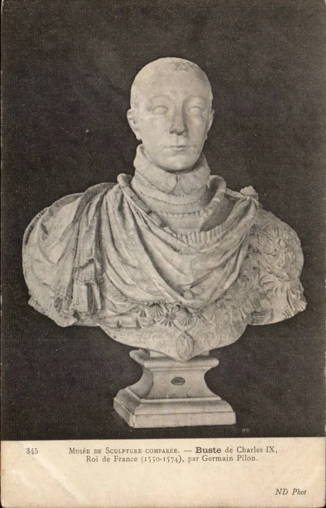 Büste von Karl IX — Museum für vergleichende Skulptur — von Germain Pilon - Vorderseite