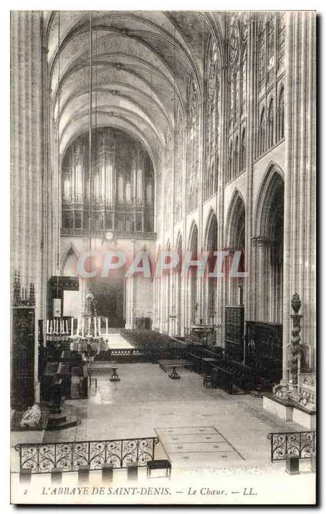 A ABBADIA DE SÃO DEnis — O Coro — LL. - Frente