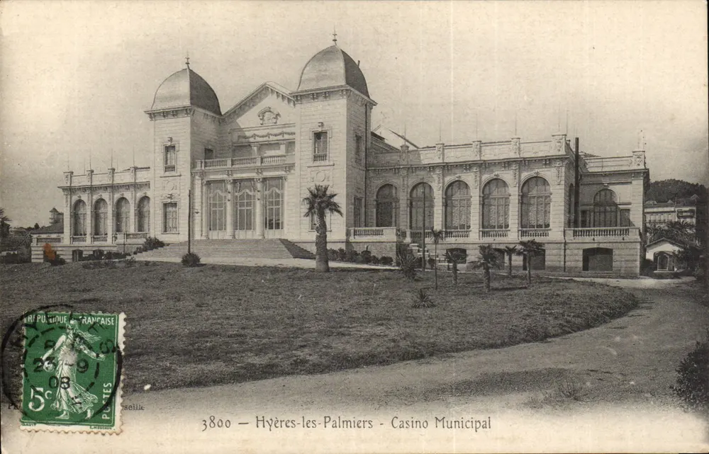 Hyères-les-Palmiers — Stadtcasino — Verlag Rampaïse, Nr. 3800 - Vorderseite