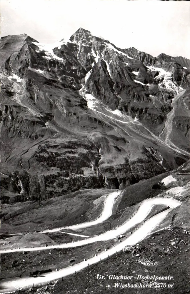 Gr. Glockner-Hochalpenstr. u. Wiesbachhorn 3570 m — vista alpina — editor: Cory-Verlag, Alfred Gebhardt, Schwaben - Frente