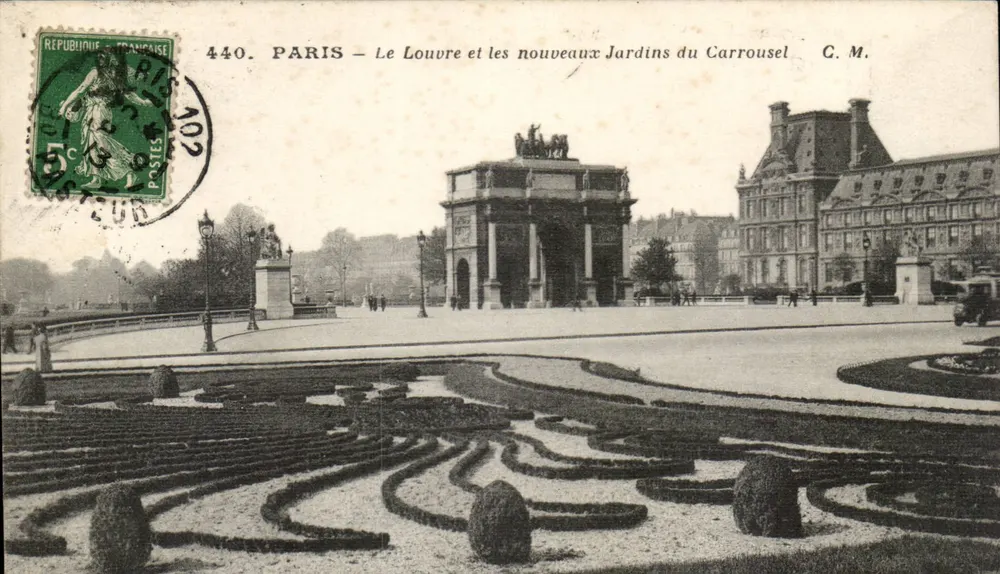 Paris — Der Louvre und die neuen Carrousel-Gärten — G. M. n° 440 - Vorderseite