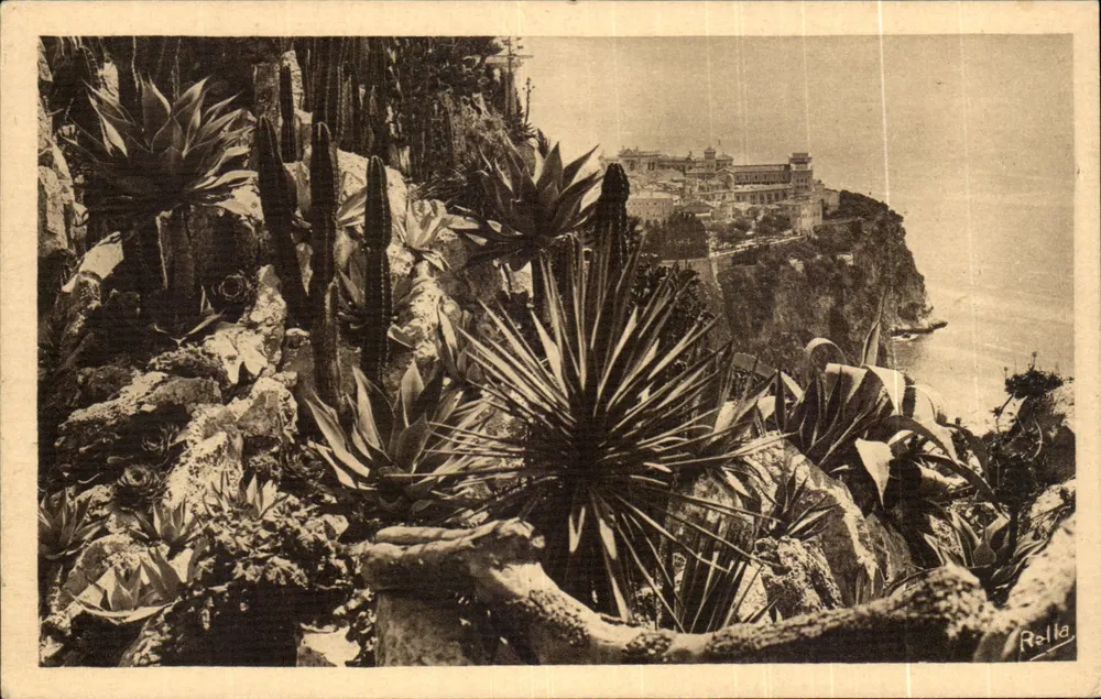 Die exotischen Gärten und der Felsen von Monaco — Sammlung Rella 'La Côte d'Azur' — n°858 - Vorderseite