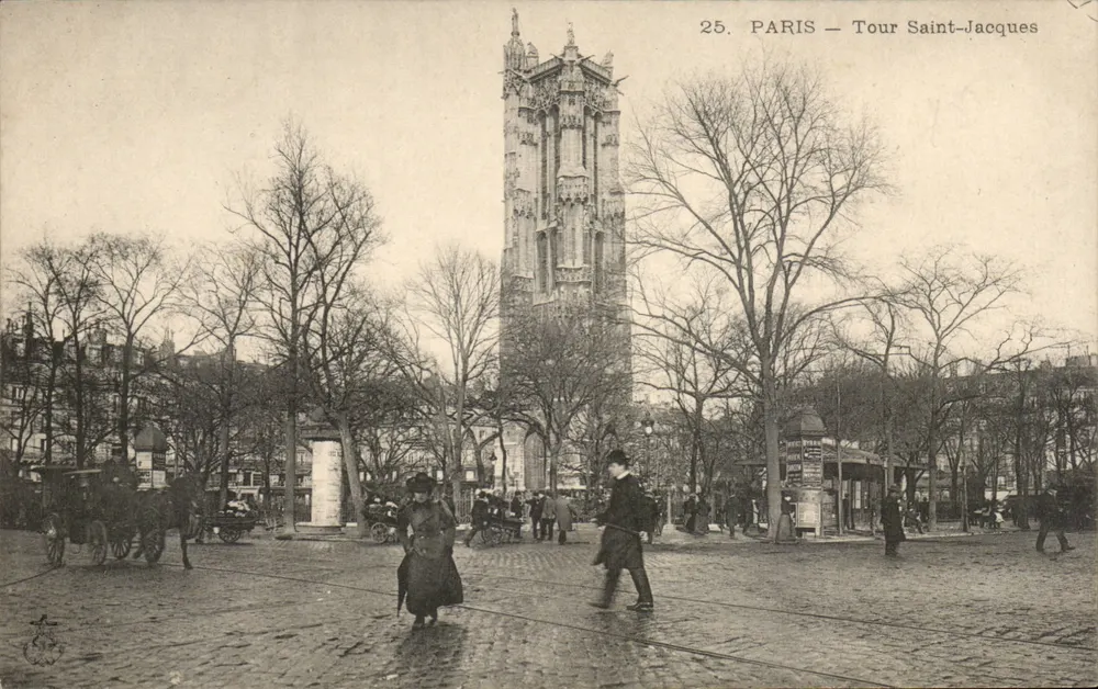 Paris — Torre Saint-Jacques — Editor anônimo, n° 25 - Frente