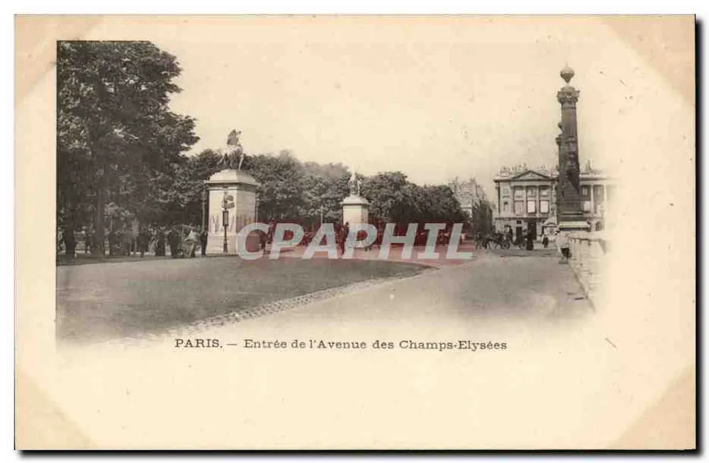 París — Entrada de la Avenue des Champs-Élysées — sin editor ni número visible - Anverso
