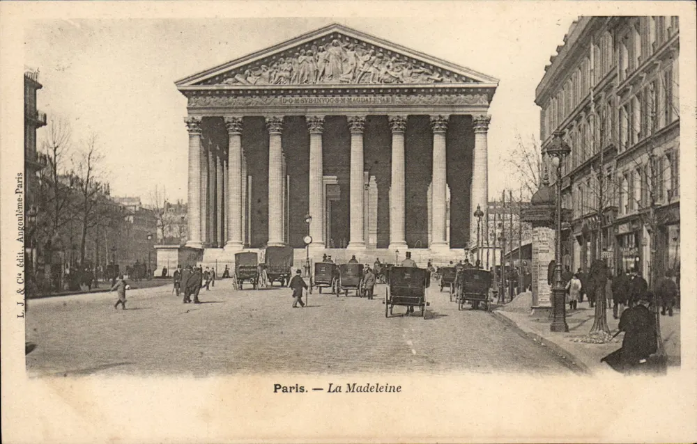 Paris — A Madeleine — L.J. & Cie, editor. Augouline, Paris - Frente