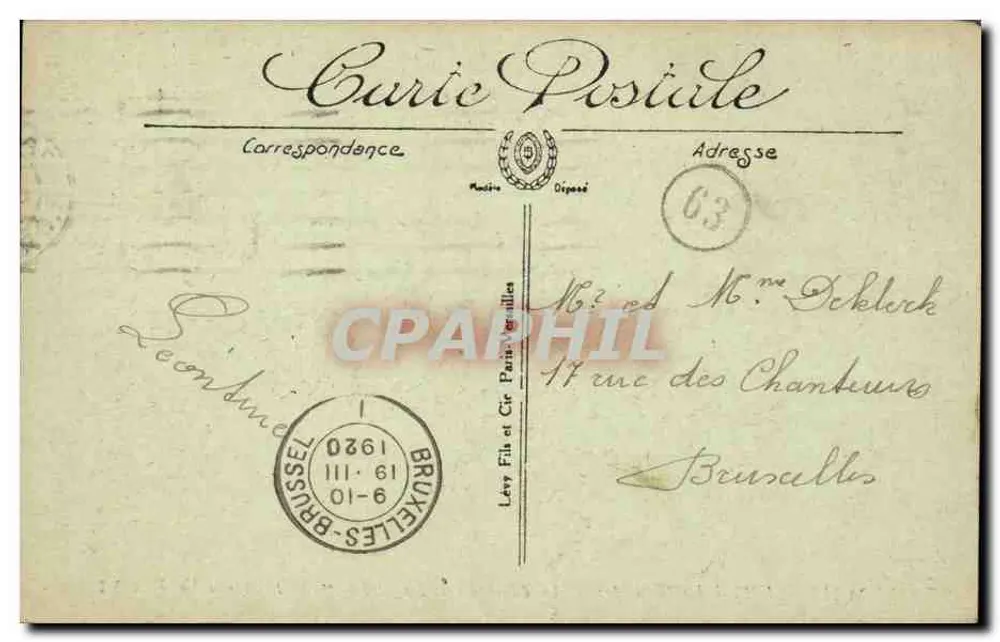 Paris — Das Hôtel des Invalides — Das Grab von Napoleon I — Der Sarg — IX - Rückseite