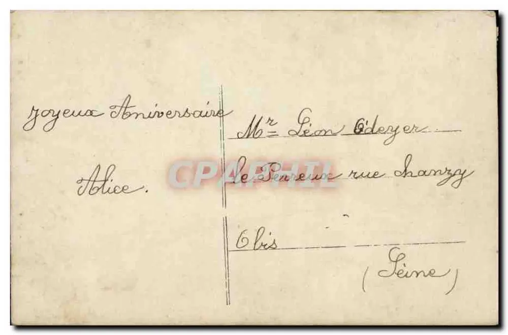 Mädchen in blauer Kleidung und rosa Schleier — Rosenstrauß — Verlag DALES n°169 - Rückseite