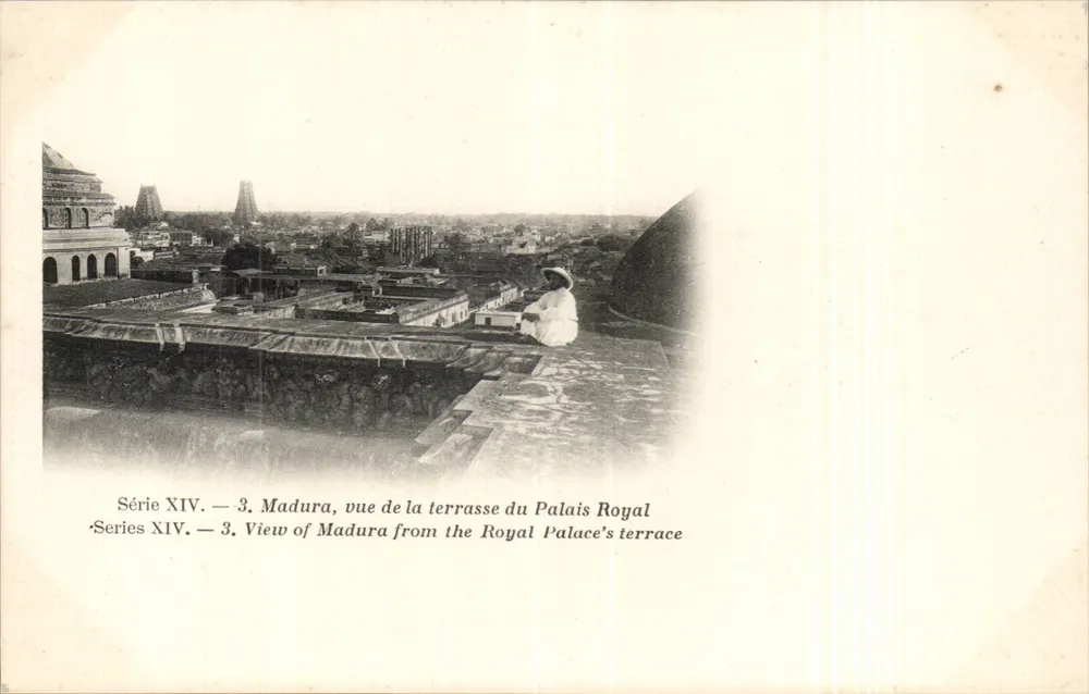 Madura — Blick von der Terrasse des Königspalastes — Serie XIV - Vorderseite