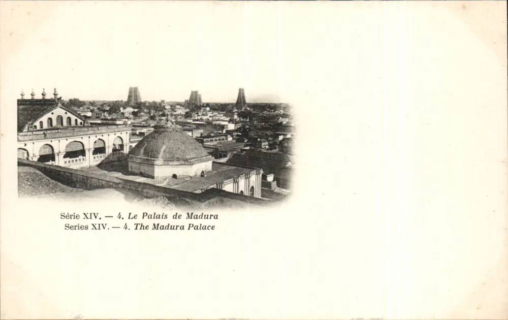 O Palácio de Madura — Série XIV, n°4 — Editor: Escola Industrial da Índia Meridional - Frente