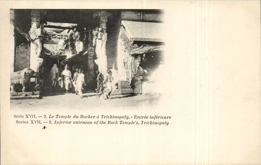 Unterer Eingang des Felsen-Tempels in Trichinopoly — Serie XVII, n°2 - Vorderseite