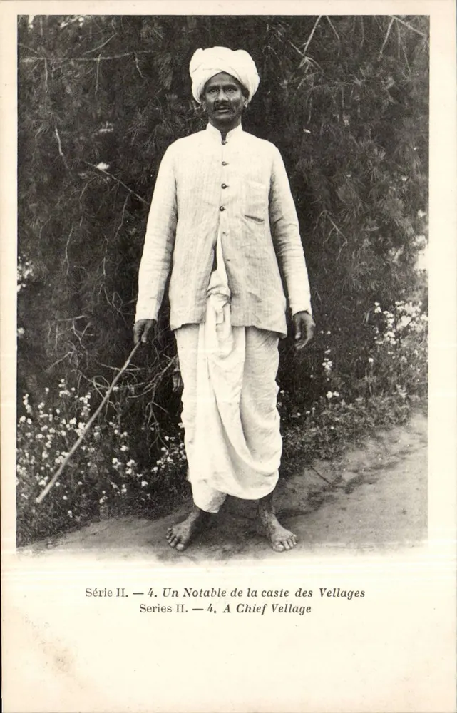 Ein Anführer der Vellage-Kaste — Serie II, n°4 — Verlag: Southern India Industrial School - Vorderseite