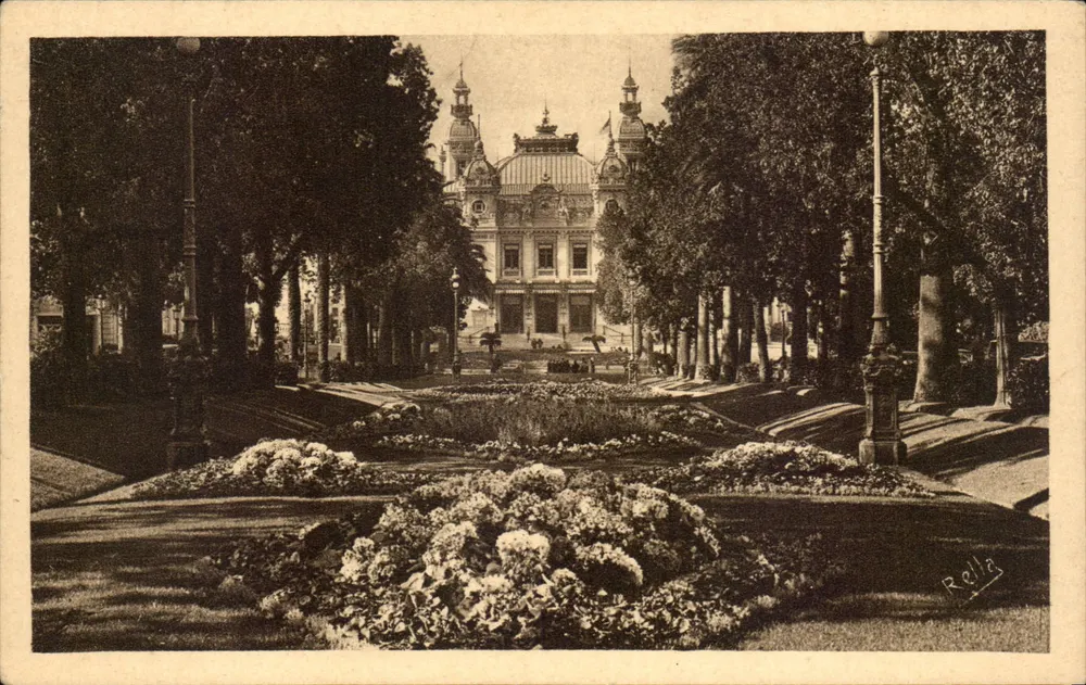 Monte-Carlo — Ansicht des Casinos und der Gärten — Verlag Nella, Nr. 837 - Vorderseite