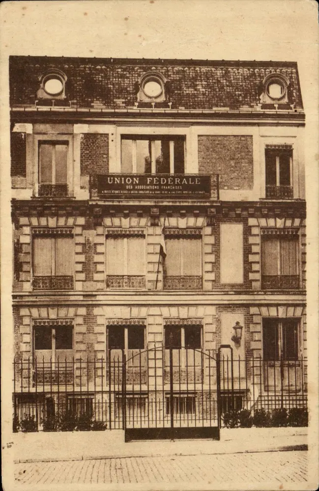 Gebäude der Föderalen Union der französischen Vereine — Paris (4.) — Phototypie C. Ototy - Vorderseite