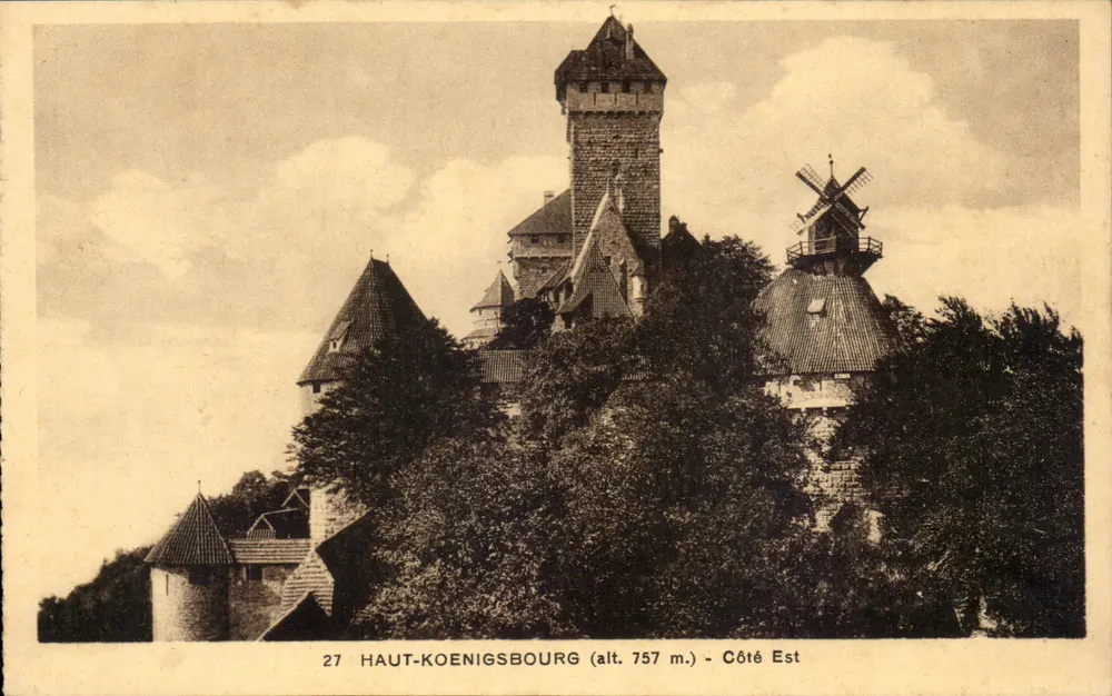 Haut-Koenigsbourg (alt. 757 m.) — Lado Leste — Edição especial do Castelo - Frente