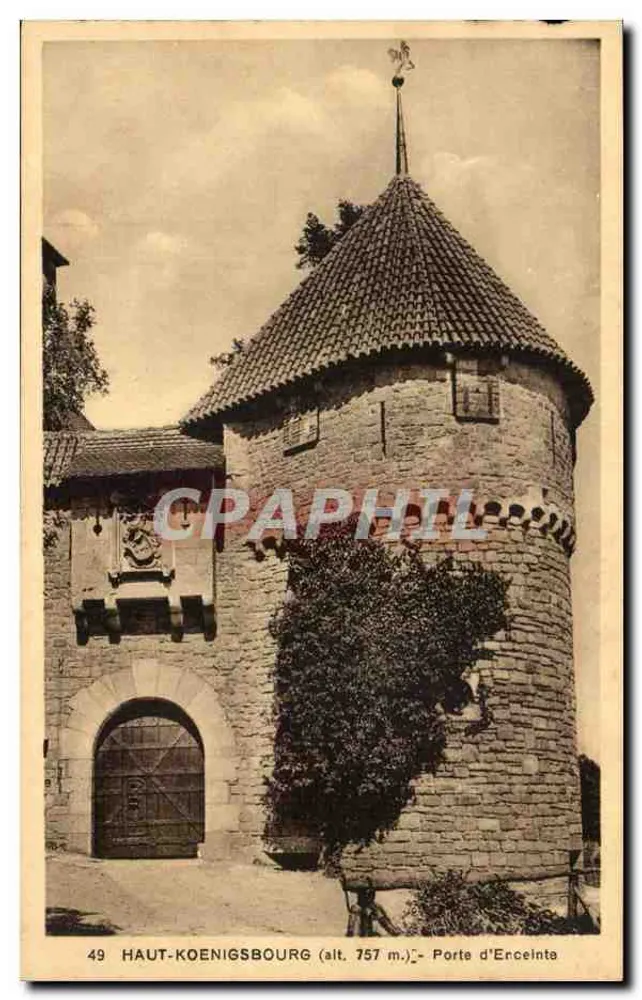 Haut-Koenigsbourg (alt. 757 m.) — Porta de Enceinte — Edição Especial do Castelo - Frente