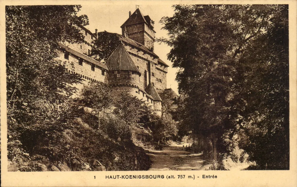 Haut-Koenigsbourg (alt. 757 m.) — Entrada — Edição especial do Castelo - Frente