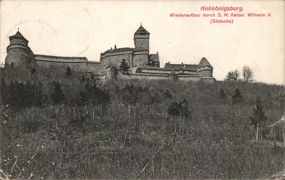 Hohkönigsburg — Wiederaufbau durch S.M. Kaiser Wilhelm II. (Südseite) — editor não identificado - Frente