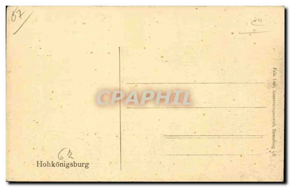 Hohkönigsburg — castelo em colina — Felix Faber, Straßburg - Verso