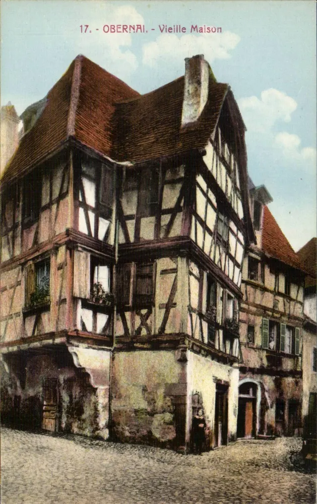 Obernai - Velha Casa — editor Bergeret, Strasbourg, n°17 - Frente