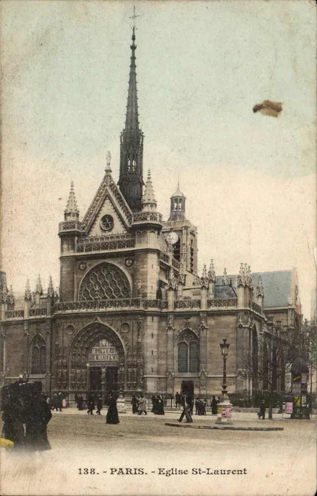 Igreja Saint-Laurent — Paris — n° 138 - Frente