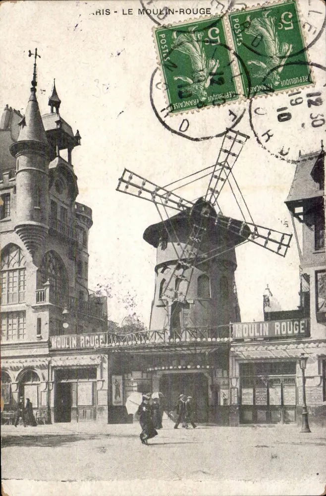 Paris - O Moulin-Rouge — editor não visível, número de série ilegível - Frente