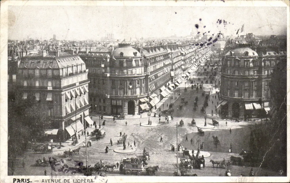 Paris — Avenue de l'Opéra — vista panorâmica - Frente