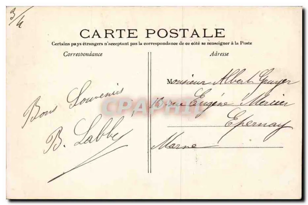 PARIS -- Der Grand Palais, von der Esplanade des Invalides aus gesehen -- anonymer Verleger, n° 710 - Rückseite