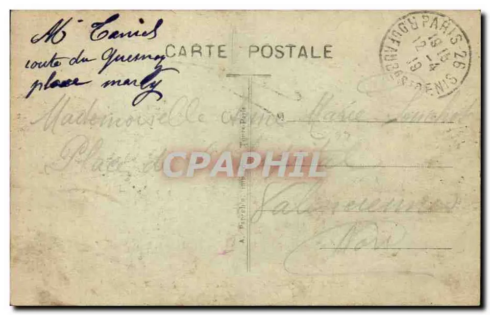 Paris (F) — La Rue Soufflot et le Panthéon — A. P. - Rückseite