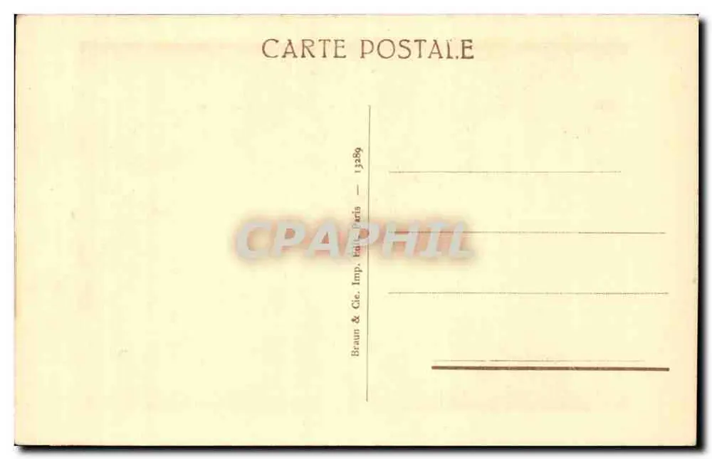 Olympia — Museu do Louvre — Braun & Cie, Paris - Verso