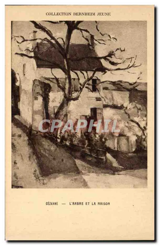 Cézanne — Der Baum und das Haus — Sammlung Bernheim Jeune - Vorderseite