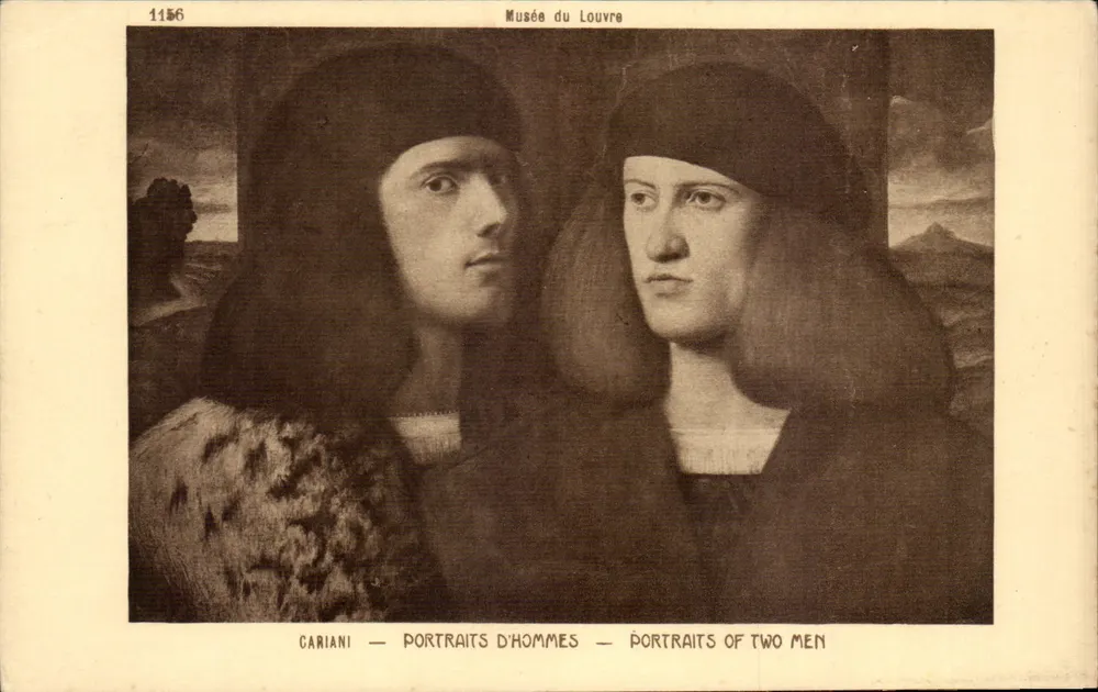 Porträts zweier Männer — Cariani — Musée du Louvre — n° 1156 - Vorderseite