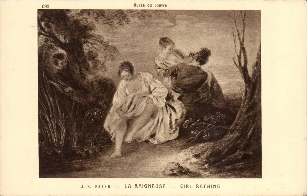 A Banhista — J.-B. Pater — Museu do Louvre - Frente