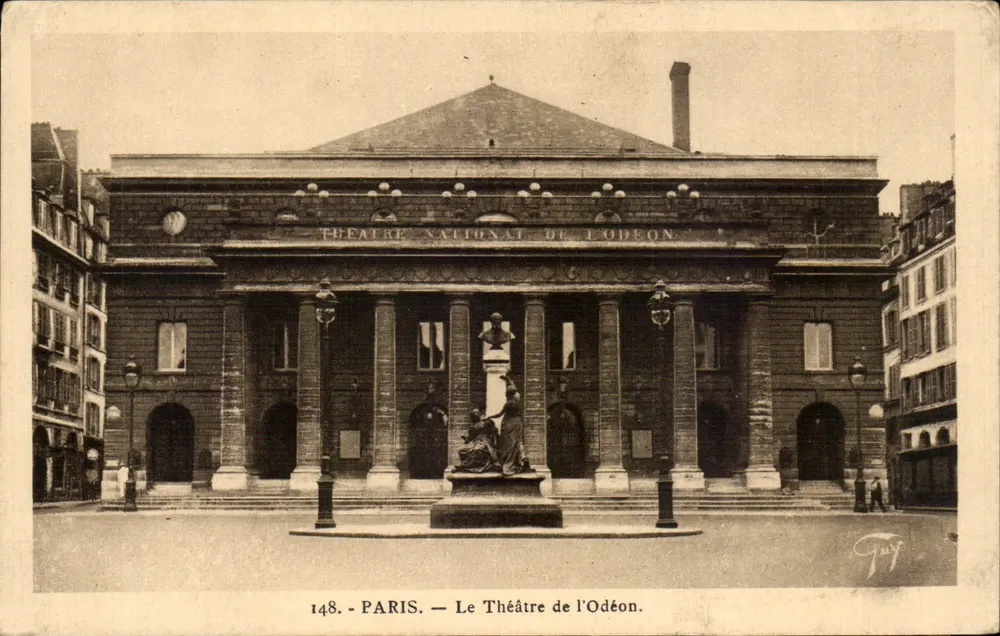 Paris — O Teatro da Odéon — editor Tuyf, n° 148 - Frente