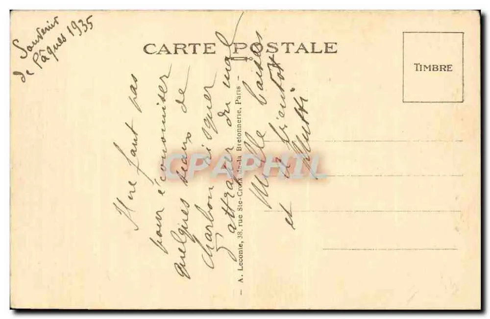 Paris — O Teatro da Odéon — editor Tuyf, n° 148 - Verso