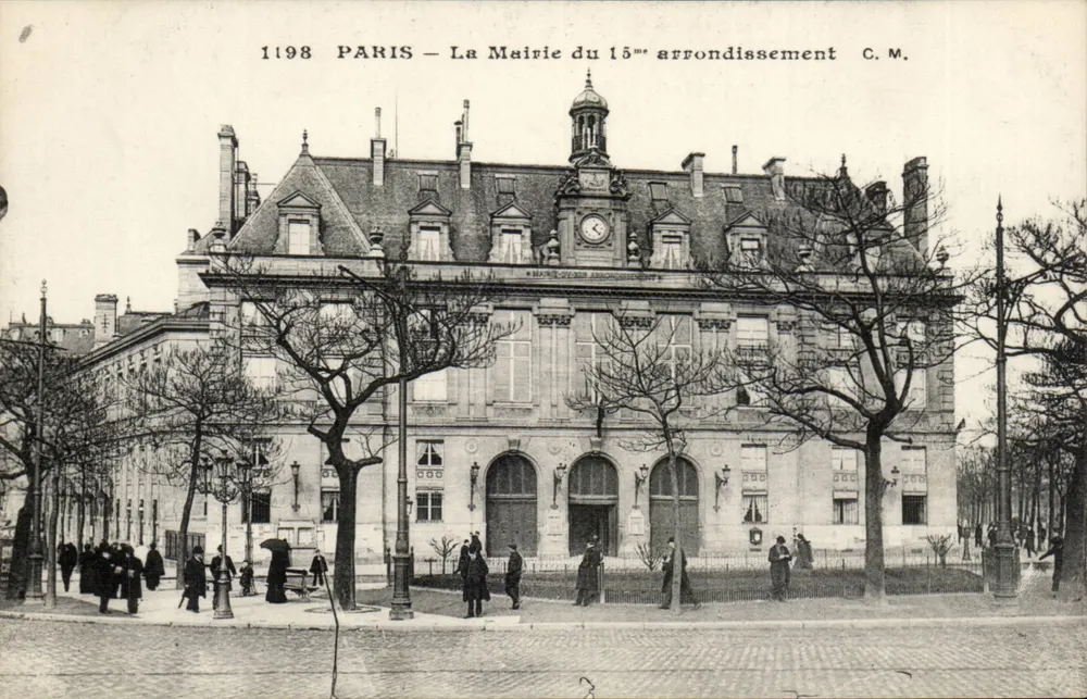 Paris — A Prefeitura do 15º Distrito — C.M. n°1198 - Frente