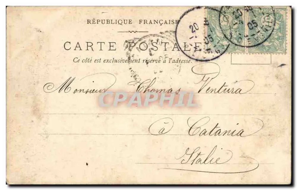 Paris — Die Uhr des Palais de Justice und die Conciergerie — J. L. Edit., Paris, N° 122 - Rückseite