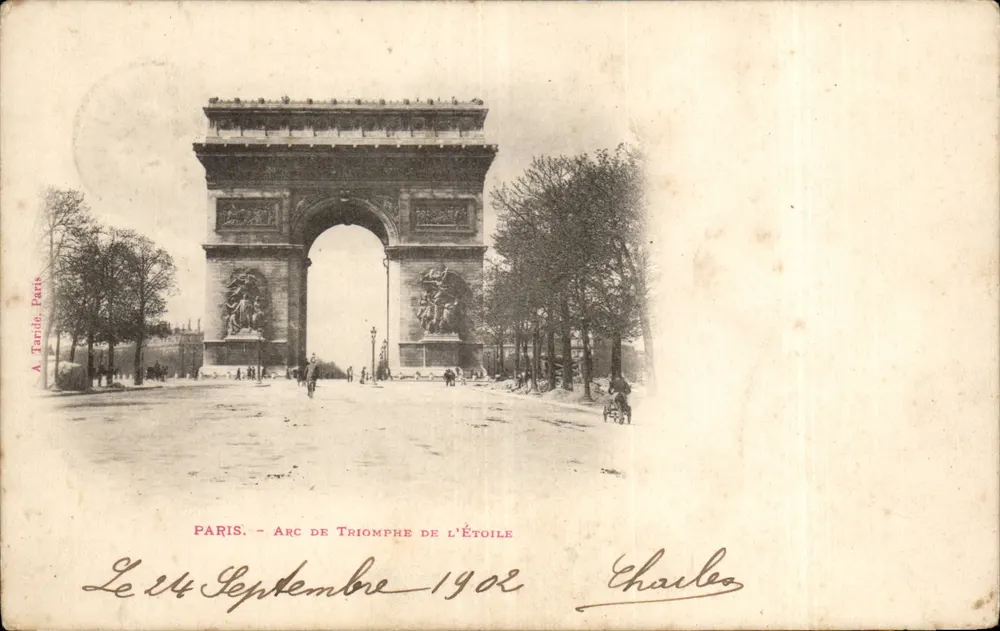 Paris - Arco do Triunfo da Estrela — A. Tarride, Paris - Frente