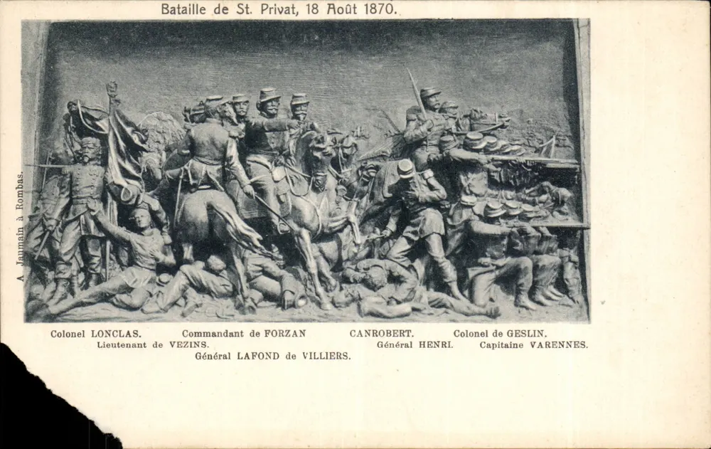 Schlacht von St. Privat, 18. August 1870 — A. Jaumain à Rombas - Vorderseite