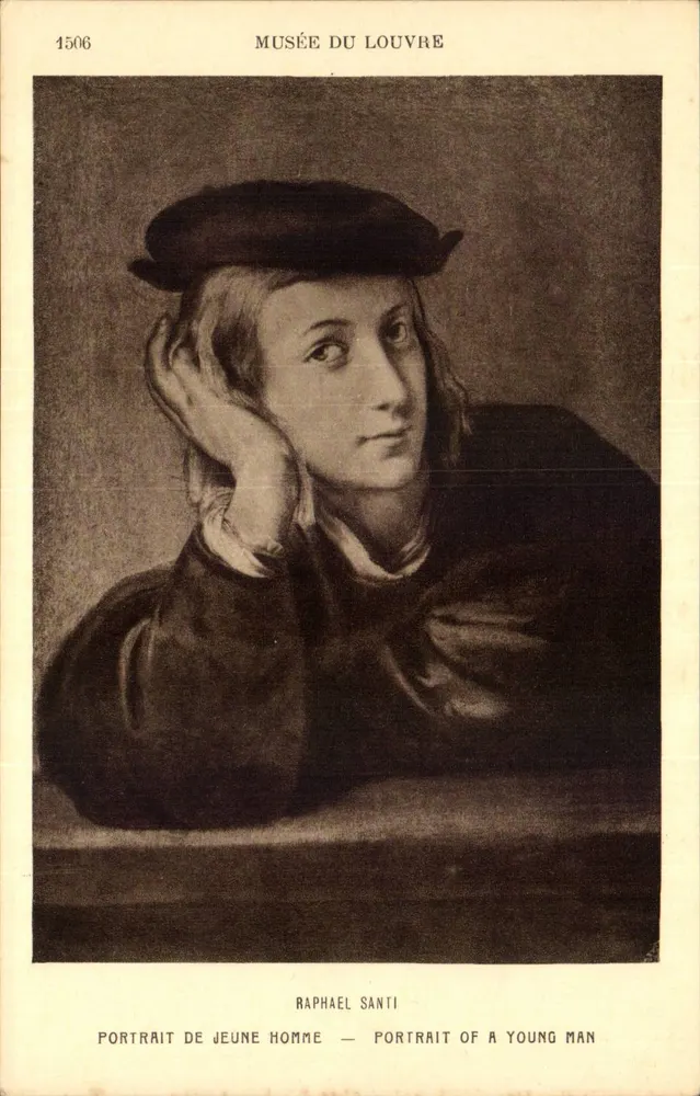 Porträt eines jungen Mannes — Raphael Santi — Louvre-Museum - Vorderseite