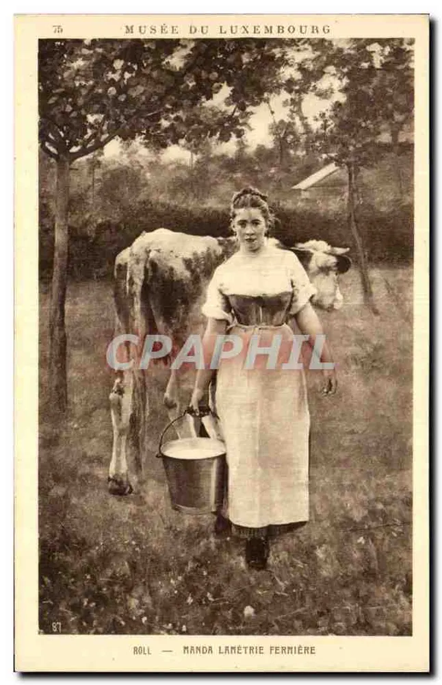 Frau mit Kuh — Museum des Luxemburgs — Roll — Manda Lanétrie Fernière - Vorderseite