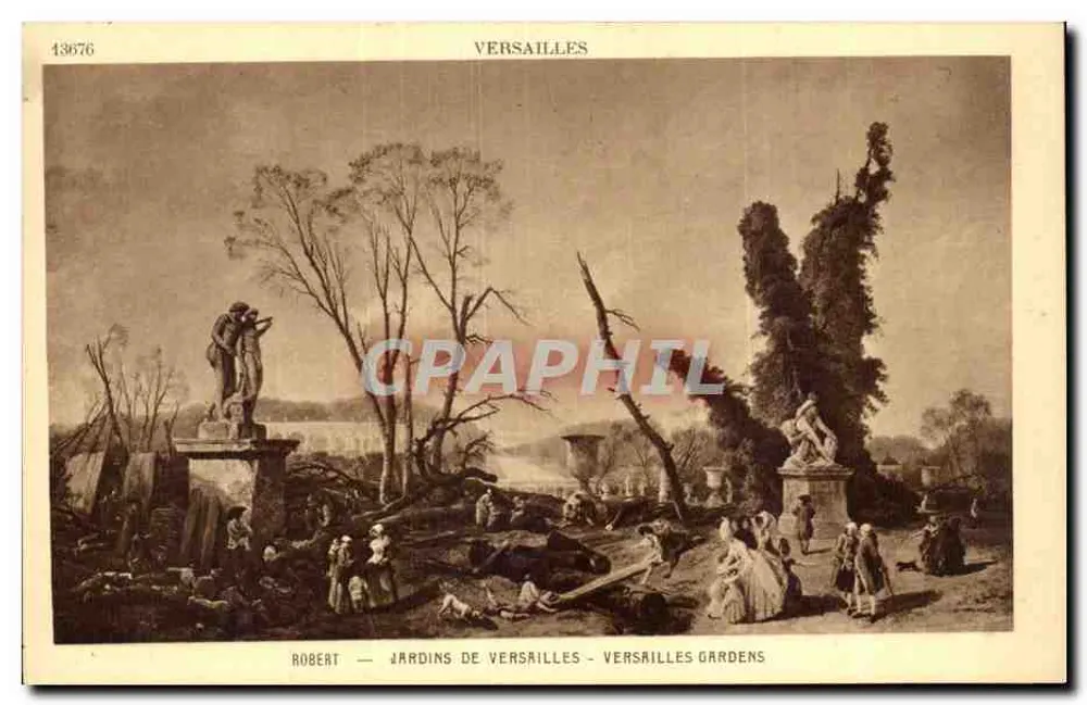 Versailles — Ogród Versailles — Robert, nr 13676 - Awers