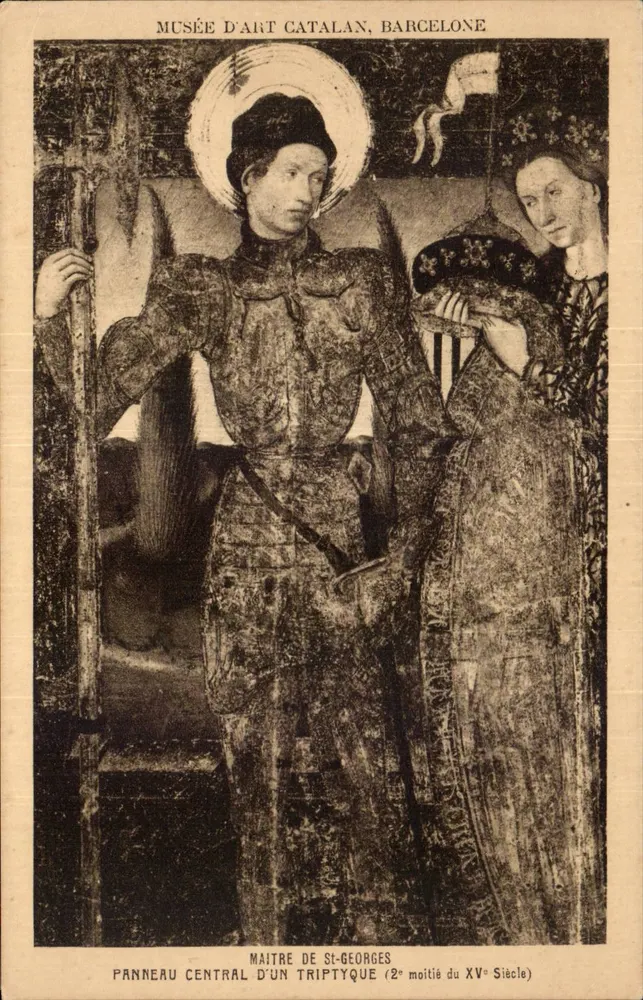 Kunstmuseum Katalonien, Barcelona — Mittelteil eines Triptychs des Meisters von Saint-Georges (zweite Hälfte des 15. Jahrhunderts) — Braun & Cie, Paris - Vorderseite