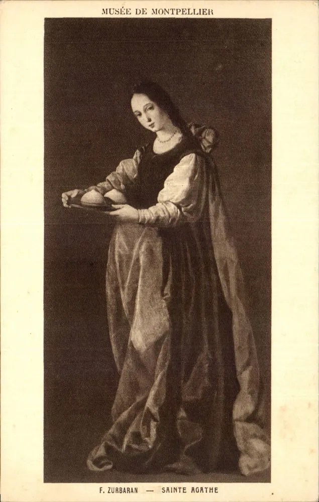 Museum van Montpellier — Heilige Agata van F. Zurbaran — Uitgave Braun & Cie, Parijs - Voorkant