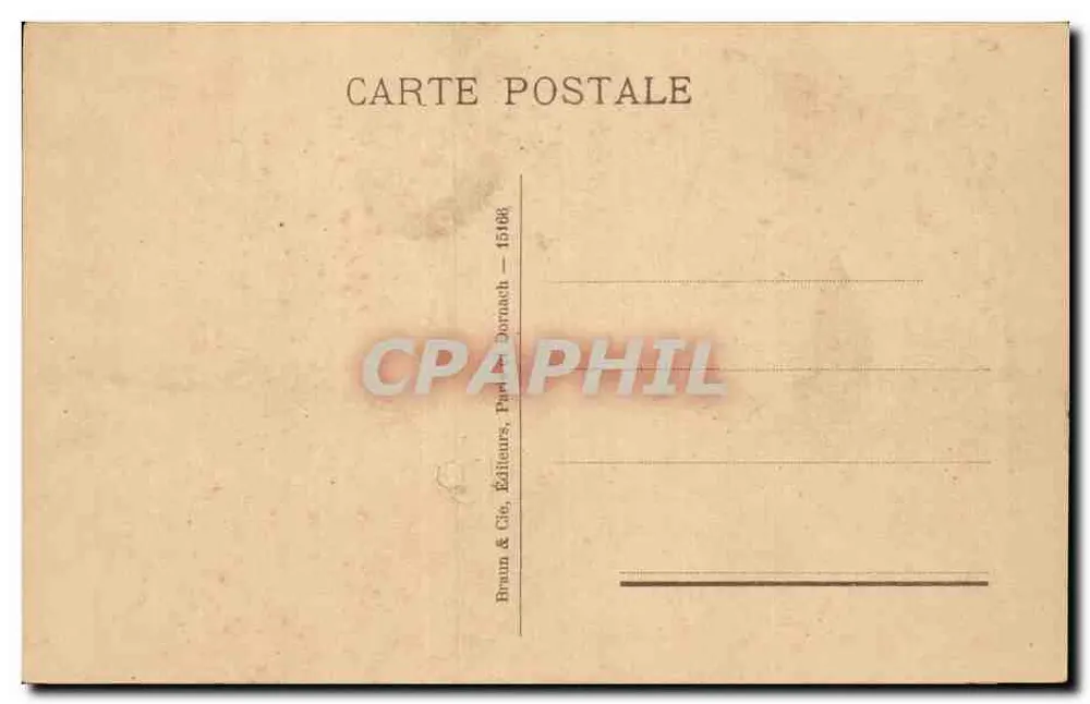 Die Strickende — J.-F. Millet — Braun & Cie, Verleger, Paris - Rückseite