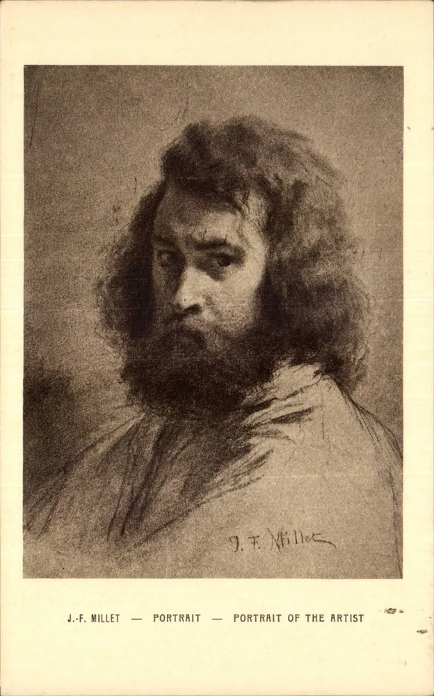 J.-F. Millet — Retrato — Portrait of the Artist — Braun & Cie, Paris - Frente