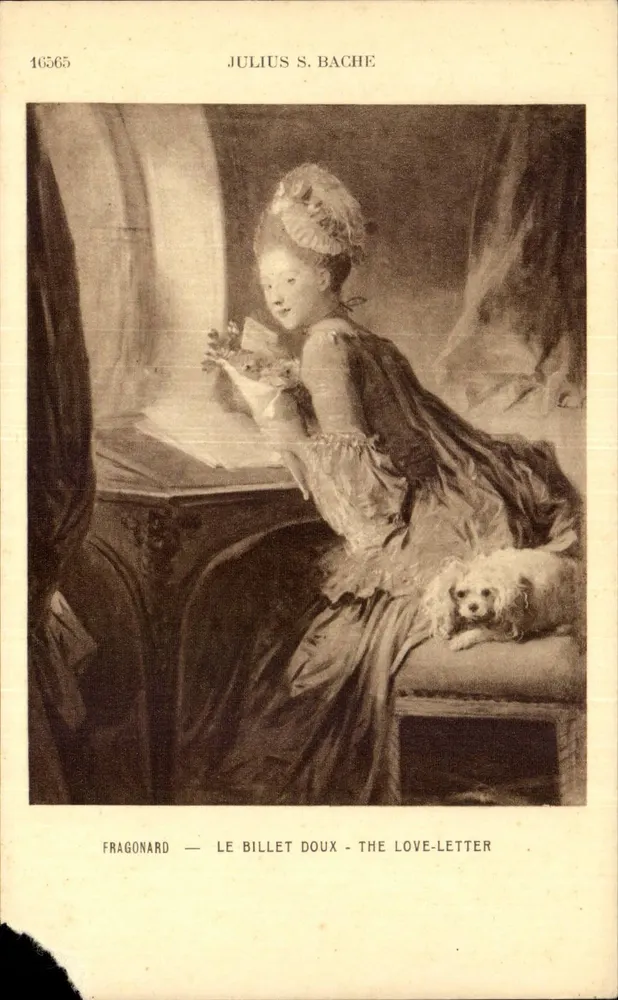 Fragonard — O Bilhete de Amor — The Love-Letter — Julius S. Bache — 16565 - Frente